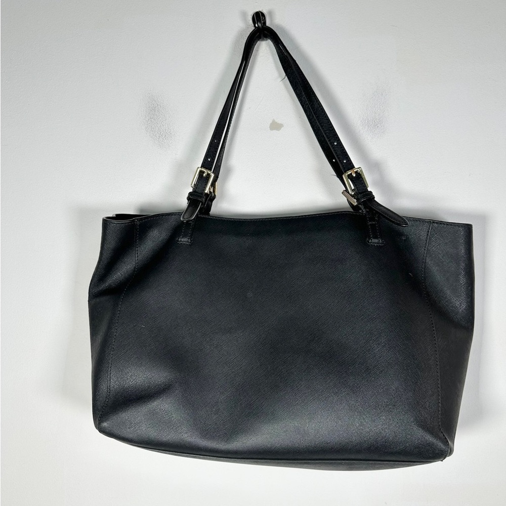 Tory Burch Black Saffiano Leather York Tote Bag Purse - Picture 4 of 12
